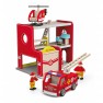 Žaislinė medinė gaisrinės stotis su sraigtasparniu | Viga 50828